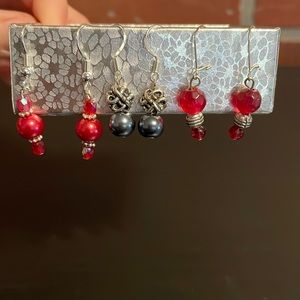 Never worn! 3 pairs of dangle earrings